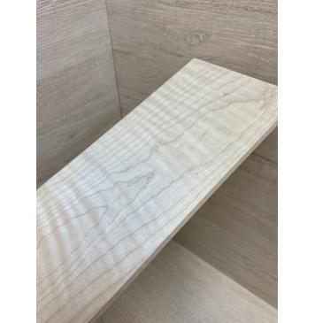 Клён Белый Явор, Волнистый заготовка накладки на головку грифа Тангент ААА Волна А 6.7х113х260 мм-3