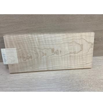 Клён Белый Явор, Волнистый заготовка накладки на головку грифа Тангент ААА Волна А 6.7х113х260 мм-1