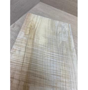 Клён Американский Волнистый заготовка накладки на головку грифа Радиал АА Волна ААА 3х182х275 мм-1