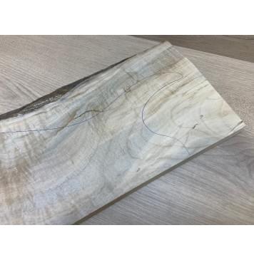 Клён Американский Волнистый заготовка на топ Смешанный АА Волна А 14.3х200-167х480-465 мм (1шт под распил)-6