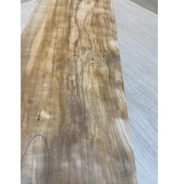 Берёза Пламенная Универсальная заготовка Смешанный А 24х176х390 мм-7