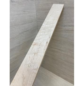 Клён "Птичий глаз" заготовка накладки для бас-гитары Смешанный АА Волна ААА 11х81-61х746 мм-7