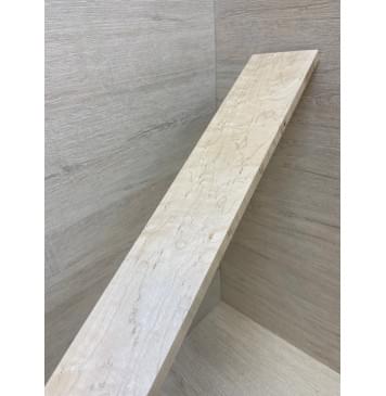 Клён "Птичий глаз" заготовка накладки для бас-гитары Смешанный АА Волна ААА 11х81-61х746 мм-9