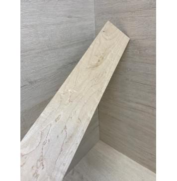 Клён "Птичий глаз" заготовка накладки для бас-гитары Смешанный АА Волна ААА 11х81-61х746 мм-10