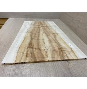 Клён Американский заготовка на топ Смешанный А 9х195-146х490 мм - 2 шт. (книжкой)-2