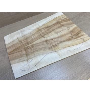 Клён Американский заготовка на топ Смешанный А 9х195-146х490 мм - 2 шт. (книжкой)-4