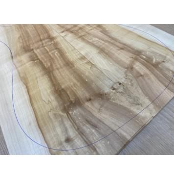 Клён Американский заготовка на топ Смешанный А 9х195-146х490 мм - 2 шт. (книжкой)-5