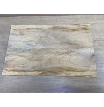 Клён Американский заготовка на топ Тангент АА 13х161х512 мм - 2шт (книжкой)-0