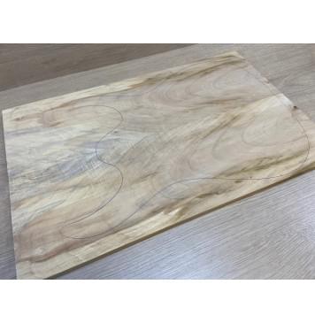 Клён Американский заготовка на топ Тангент АА 13х161х512 мм - 2шт (книжкой)-4