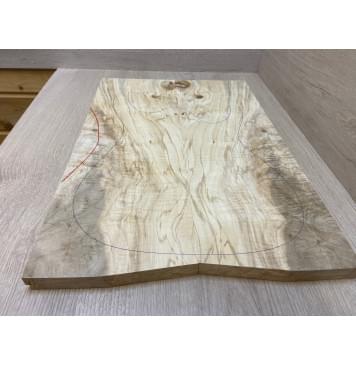 Клён Американский Волнистый заготовка на топ Смешанный А Волна А 20х180-150х525-535 мм - 2 шт. (книжкой)-3