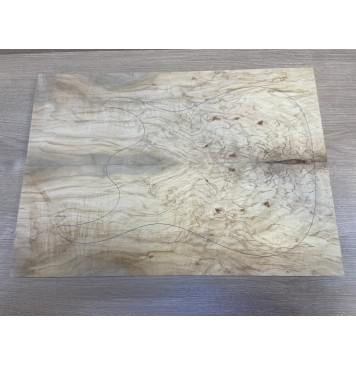 Клён Американский Волнистый заготовка на топ Смешанный ААА Волна АА 18х188х530 мм - 2 шт. (книжкой)-2