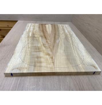 Клён Американский Волнистый заготовка на топ Радиал АА Волна АА 18х189х545 мм - 2 шт. (книжкой)-6