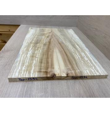 Клён Американский Волнистый заготовка на топ Радиал АА Волна АА 18х189х545 мм - 2 шт. (книжкой)-7