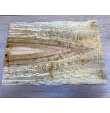 Клён Американский Волнистый заготовка на топ Радиал АА Волна АА 18х189х545 мм - 2 шт. (книжкой)-9