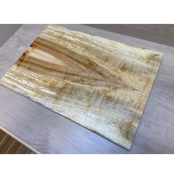 Клён Американский Волнистый заготовка на топ Радиал АА Волна АА 18х189х545 мм - 2 шт. (книжкой)-0