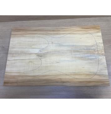 Клён Американский Волнистый заготовка на топ Смешанный ААА Волна А 19х189х580 мм - 2 шт. (книжкой)-5