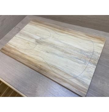 Клён Американский Волнистый заготовка на топ Смешанный ААА Волна А 19х189х580 мм - 2 шт. (книжкой)-3