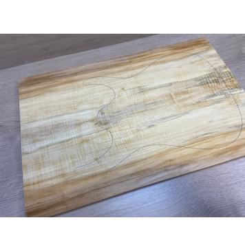 Клён Американский Волнистый заготовка на топ Смешанный ААА Волна А 19х189х580 мм - 2 шт. (книжкой)-9