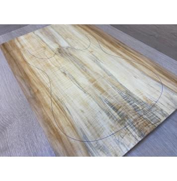 Клён Американский Волнистый заготовка на топ Смешанный ААА Волна А 19х189х580 мм - 2 шт. (книжкой)-2