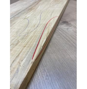 Клён Американский Волнистый заготовка на топ Смешанный А Волна АА 19х184-145х555 мм - 2 шт. (книжкой)-10