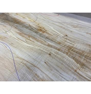 Клён Американский Волнистый заготовка на топ Смешанный А Волна АА 19х184-145х555 мм - 2 шт. (книжкой)-3