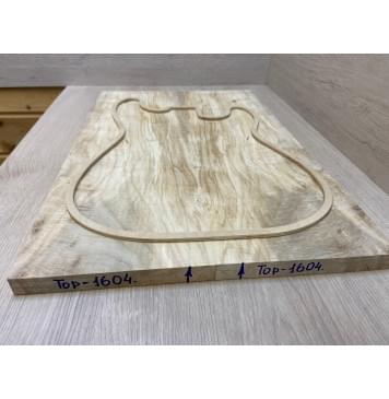 Клён Американский Волнистый заготовка на топ Смешанный АА Волна АА 19х191х572 мм - 2 шт. (книжкой)-5