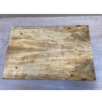 Клён Американский Волнистый заготовка на топ Смешанный АА Волна АА 19х191х572 мм - 2 шт. (книжкой)-0