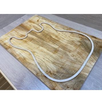 Клён Американский Волнистый заготовка на топ Смешанный АА Волна АА 19х191х572 мм - 2 шт. (книжкой)-8