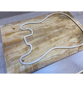 Клён Американский Волнистый заготовка на топ Смешанный АА Волна АА 19х191х572 мм - 2 шт. (книжкой)-2