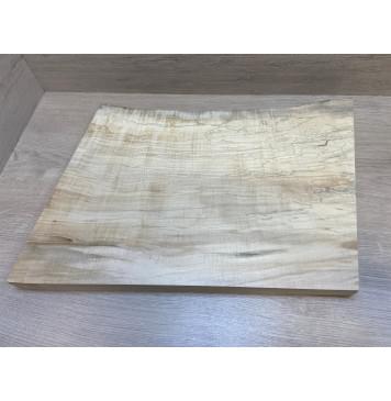 Клён Американский Волнистый заготовка корпуса Смешанный ААА Волна А 42х355х515 мм (Массив)-7