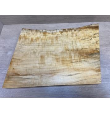 Клён Американский Волнистый заготовка корпуса Смешанный ААА Волна А 42х355х515 мм (Массив)-11