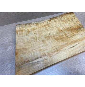 Клён Американский Волнистый заготовка корпуса Смешанный ААА Волна А 42х355х515 мм (Массив)-12