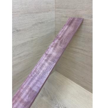 Амарант Пламя заготовка накладки для электрогитары Смешанный ААА Волна А 9.3х73-57х605 мм-4