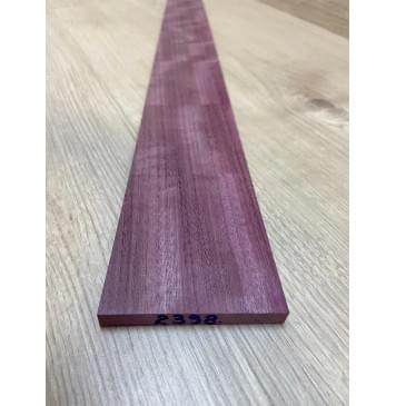 Амарант Пламя заготовка накладки для электрогитары Радиал АА Волна АА 8.3х77-57х602 мм-3