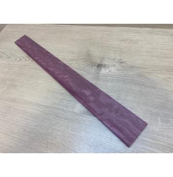 Амарант Пламя заготовка накладки для электрогитары Радиал АА Волна АА 9х74-57х603 мм-0