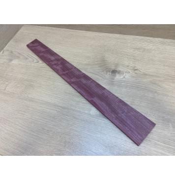 Амарант Пламя заготовка накладки для электрогитары Радиал АА Волна АА 10х76-56х602 мм-0