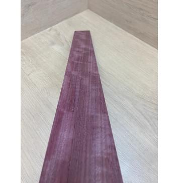 Амарант Пламя заготовка накладки для электрогитары Радиал АА Волна АА 10х76-56х602 мм-9