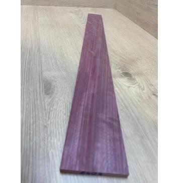 Амарант Пламя заготовка накладки для электрогитары Радиал АА Волна АА 9.4х76-57х602 мм-2