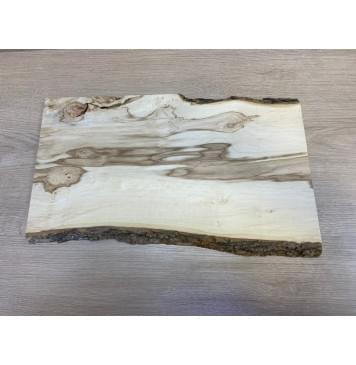 Клён Американский  заготовка на топ для Тревел гитары Смешанный АА 13х225х470 мм (Цельный)-0