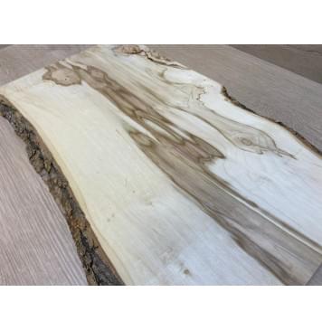 Клён Американский  заготовка на топ для Тревел гитары Смешанный АА 13х225х470 мм (Цельный)-4