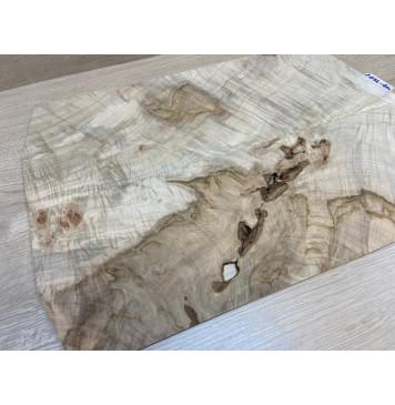 Клён Чёрный Явор, Волнистый заготовка на топ под заливку Смешанный А Волна ААА 3х180-175х мм - 2 шт. (книжкой)-6