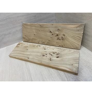 Карагач Кап заготовка на топ Смешанный ААА 17х160х445-485 мм - 2 шт. (книжкой) Карагач Кап заготовка на топ Смешанный ААА 17х160х445-485 мм - 2 шт. (книжкой)-2