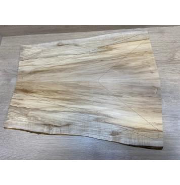 Клён Американский заготовка на топ Смешанный АА 11х240-183х587 мм - 2 шт. (книжкой)-0