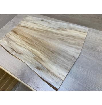 Клён Американский заготовка на топ Смешанный АА 11х240-183х587 мм - 2 шт. (книжкой)-6