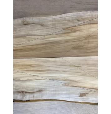 Клён Американский заготовка на топ Смешанный АА 11х240-183х587 мм - 2 шт. (книжкой)-2