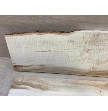 Клён Чёрный Явор, Волнистый заготовка на топ Смешанный АА Волна АА 19х194-145х530 мм - 2 шт. (книжкой)-8