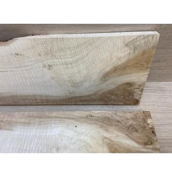 Клён Чёрный Явор, Волнистый заготовка на топ Смешанный АА Волна АА 19х194-145х530 мм - 2 шт. (книжкой)-10