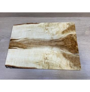 Клён Чёрный Явор, Волнистый заготовка на топ Смешанный АА Волна АА 19х194-145х530 мм - 2 шт. (книжкой)-0