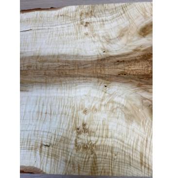 Клён Чёрный Явор, Волнистый заготовка на топ Смешанный АА Волна АА 19х194-145х530 мм - 2 шт. (книжкой)-13