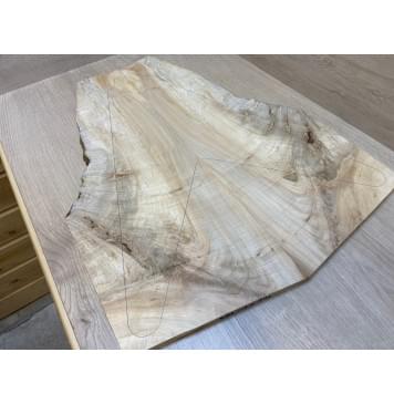 Клён Американский Волнистый заготовка на топ Смешанный А Волна А 12х237-95х612 мм - 2 шт. (книжкой)-3